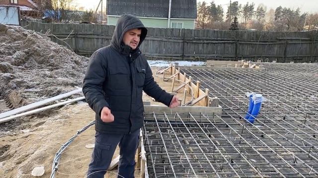 Строительство фундамента зимой. смотреть онлайн
