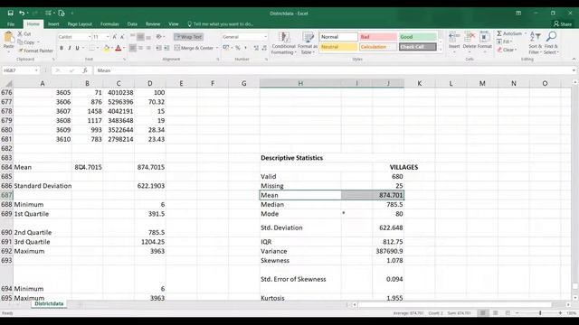 5  Example Question Solved for Practice | JASP Descriptive Statistics using Excel