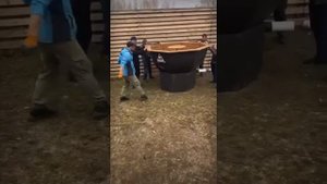 Установка банного чана на 4-6 человек