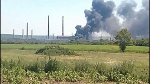 Николаевка 03.07.2014. Николаевская ТЭС (под Славянском) после бомбёжки.