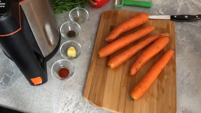 Гороховый суп-пюре без мяса с овощами и специями.  Суповарка.  Веганский рецепт