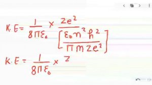 energy of electron moving in nth orbit