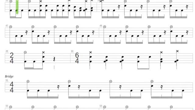 Dig + Mudvayne + Drum only + Drum tab смотреть онлайн
