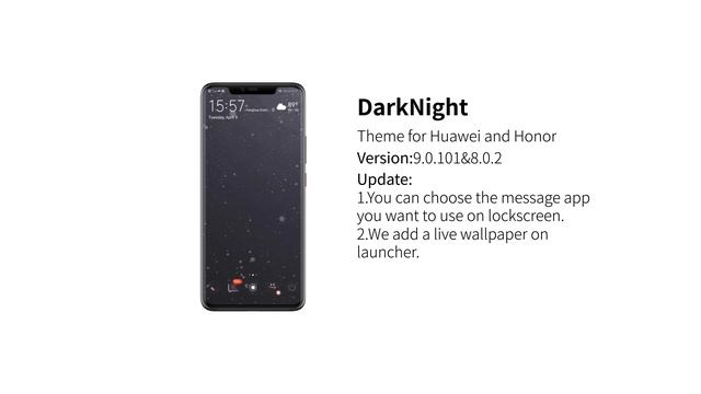 Huawei Theme DarkNight Update смотреть онлайн