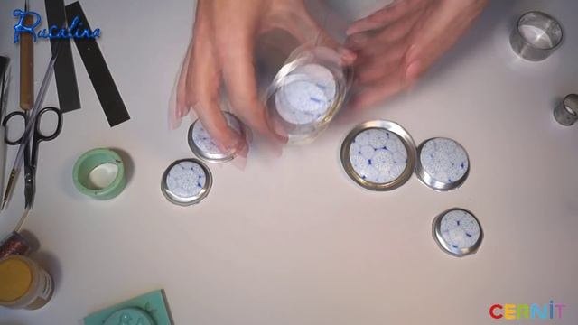 Зимнее колье ❤ Полимерная глина ❤ Мастер-класс ❤ Краска Pebeo Prisme ❤ смотреть онлайн