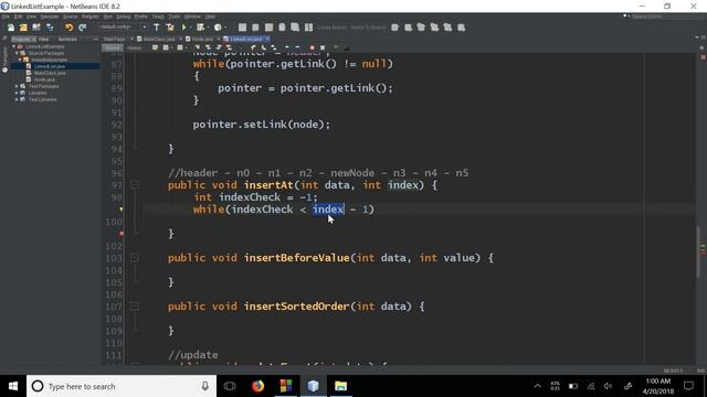Linked List Bangla Tutorial 14 - Insert Item in LinkedList JAVA Code