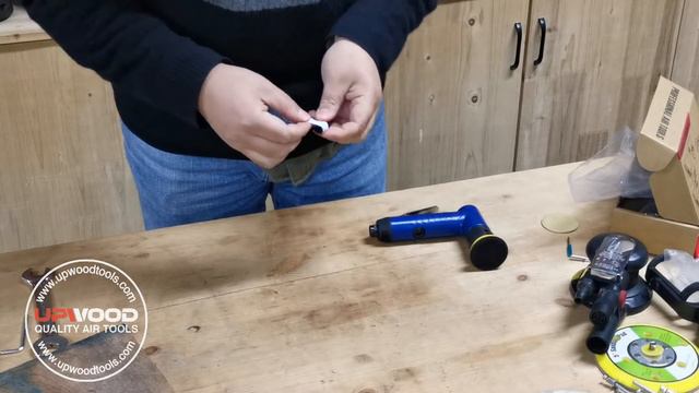 UW-2542 Air mini angle sander with 3mm orbit 22000 rpm, suit for 1" 2" 3" backing pad смотреть онлайн