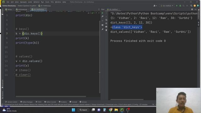 IMP Methods of Dictionary in python | Python Full Course |