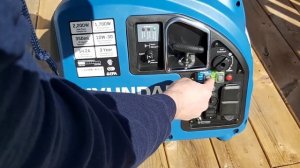 Hyundai 2200 Watt Gasoline Inverter Generator First Start