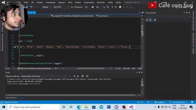 GIT | Como criar e usar branches em Equipe no Visual Studio 2022 e 2019 (Parte 2) смотреть онлайн