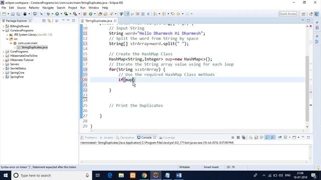 Find duplicate word in string with occurrence in Java