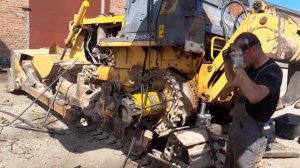 снятие и установка ведущего колеса ZD160