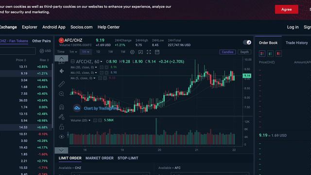 Chiliz - лучший криптопроект для футбольных фанатов.  Фундаментальный и технический разбор