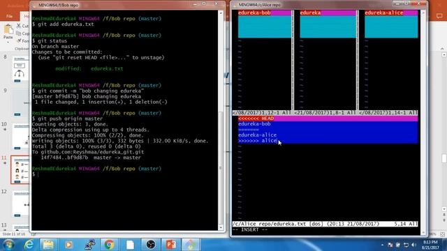 Git Merge Conflict Tutorial | Resolving Merge Conflicts In Git | DevOps Training | Edureka