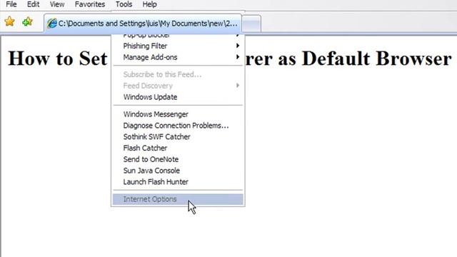 How to Use an Internet Web Browser : How to Set Internet Explorer as Default Browser смотреть онлайн