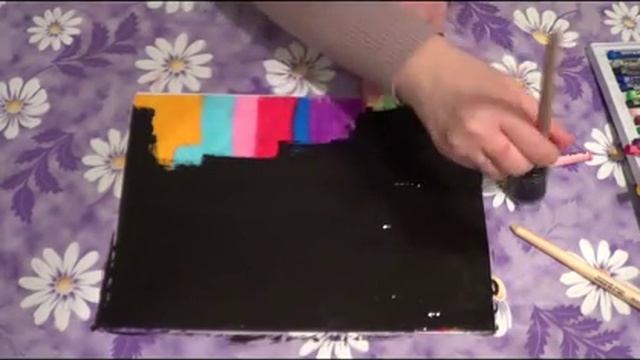 Техника рисования Граттаж. Часть 1.