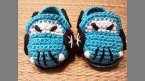 Вязание детских тапочек, вязание спицами, вязание для детей