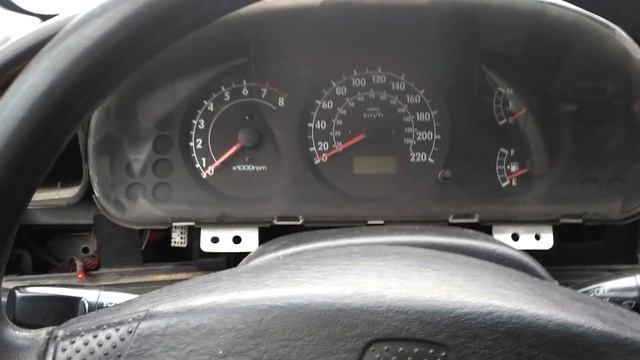 Замена ламп в приборной панели и печке на светодиоды! КИА СПЕКТРА! смотреть онлайн