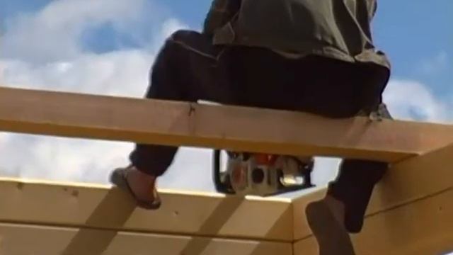 Строительство брусового дома смотреть онлайн