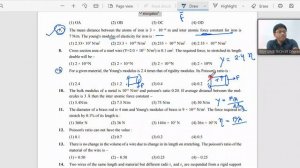 Doubt of elasticity and viscosity module of IIT JEE MAINS By RKH SIR