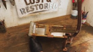 Старинный нож для картофеля фри - восстановление