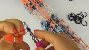 Тигрёнок 2Д из резинок на станке Как сплести тигра из резинок