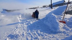 мотоблок ОКА уборка снега