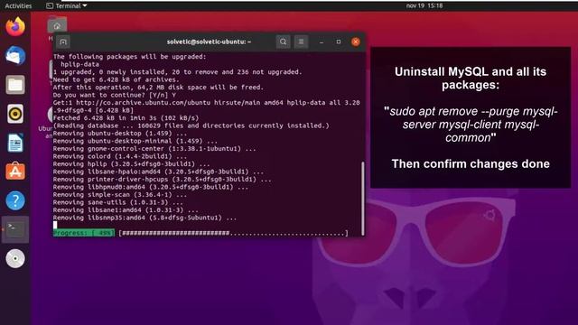 ❌ UNINSTALL MySQL Ubuntu 21.04 | EASY, FAST and COMPLETELY