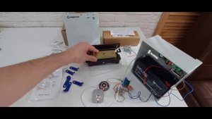 Обзор комплекта замка электромагнитного с блоком питания автономным. С аккумулятором.
