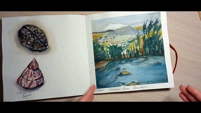 Пейзажи Кавказа в акварельном альбоме #sketchbook
