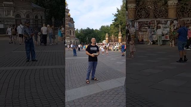 Санкт-Петербург. Уличная воскресная проповедь под скрипку. 18.07.2021.