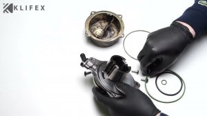 Ремонт вакуумного насоса BMW M57N, M47N2, M57N2 11667791232 Установка ремкомплекта