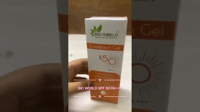 Bio World SPF 50 PA +++ triple action gel base cream