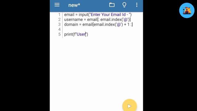 How to Build Email Slicer Using Pydroid 3 ? | Pydroid 3 Tutorial | Python Tutorial | Friendly Coder