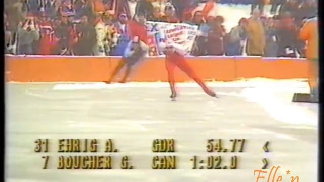 Olympic Winter Games Sarajevo 1984 - 1500 m Ehrig - Boucher смотреть онлайн