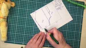 Создаём выкройку штанишек для мишки Тедди