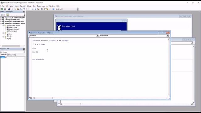 Resize an Active UserForm and Control with a Spin Button using Excel VBA