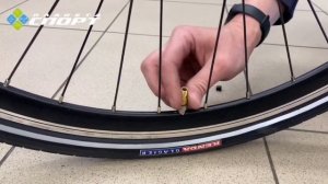 Как накачать компрессором колесо велосипеда с велосипедным ниппелем?