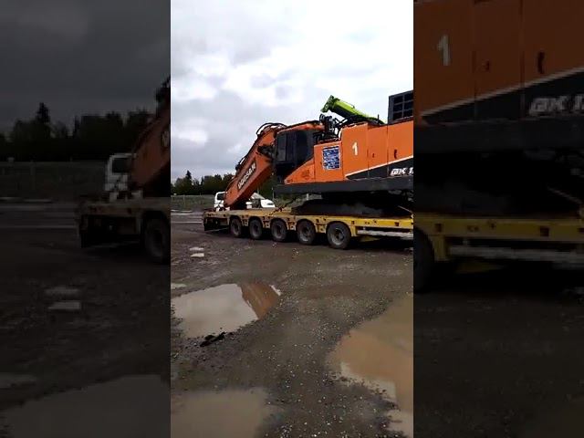 Doosan 1000. В дороге  #негабаритныеперевозки #логистика #негабаритор
