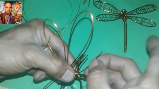 How to make a dragonfly with wire by chef PawanKumar смотреть онлайн