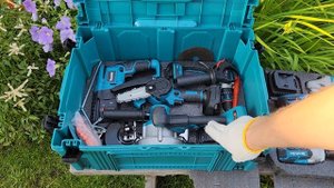 6в1 набор Бесщеточного электроинструмента (Копия фабричного качества) + 4 акб + 2 зарядки