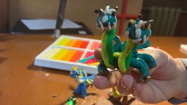 Пластилиновые драконы из мультика "Как приручить дракона" смотреть онлайн