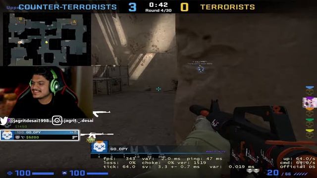 Bhagwan aaj to rank up karwa de || Counter Strike Global Offensive Pt 2|| Live Stream || !command смотреть онлайн