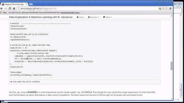 Bagging / Bootstrap Aggregation in R: Machine Learning with R смотреть онлайн