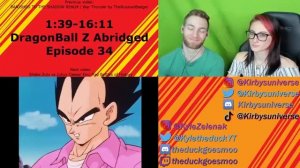 TRUNKS IS THE SON OF WHO??!!! Reacting to "DragonBall Z Abridged Episode 34" with Kirby!