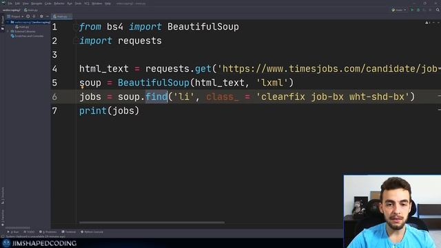 Web Scraping with Python - Beautiful Soup Crash Course смотреть онлайн