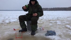 д.Богданово рыбалка на Десногорском водохранилище 12-14 марта 2018г