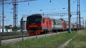 Электропоезд ЭД9М-0056. Покатушки от Цаплино до Берёзок, от Повалихи до Зудилово+отправление.