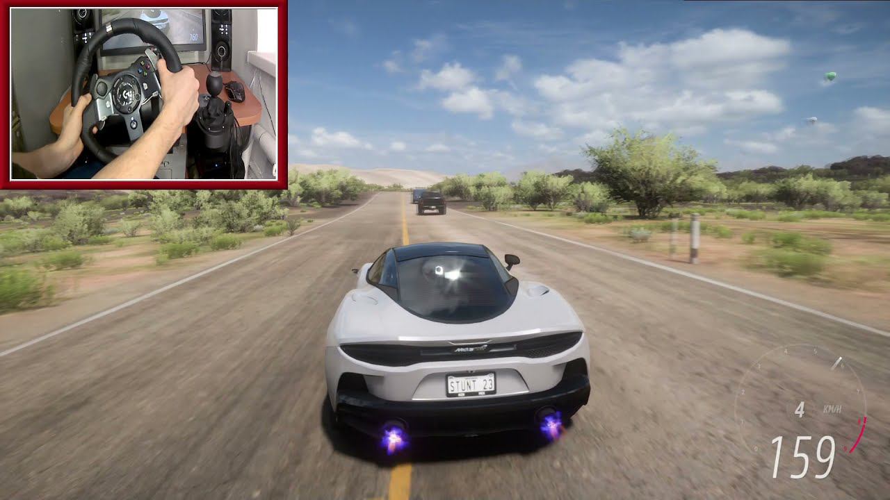 Forza Horizon 5 - McLaren GT Logitech g920 gameplay