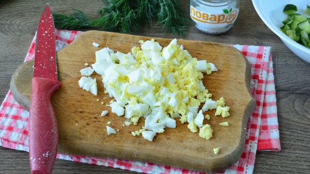 Окрошка с маринованными огурцами
